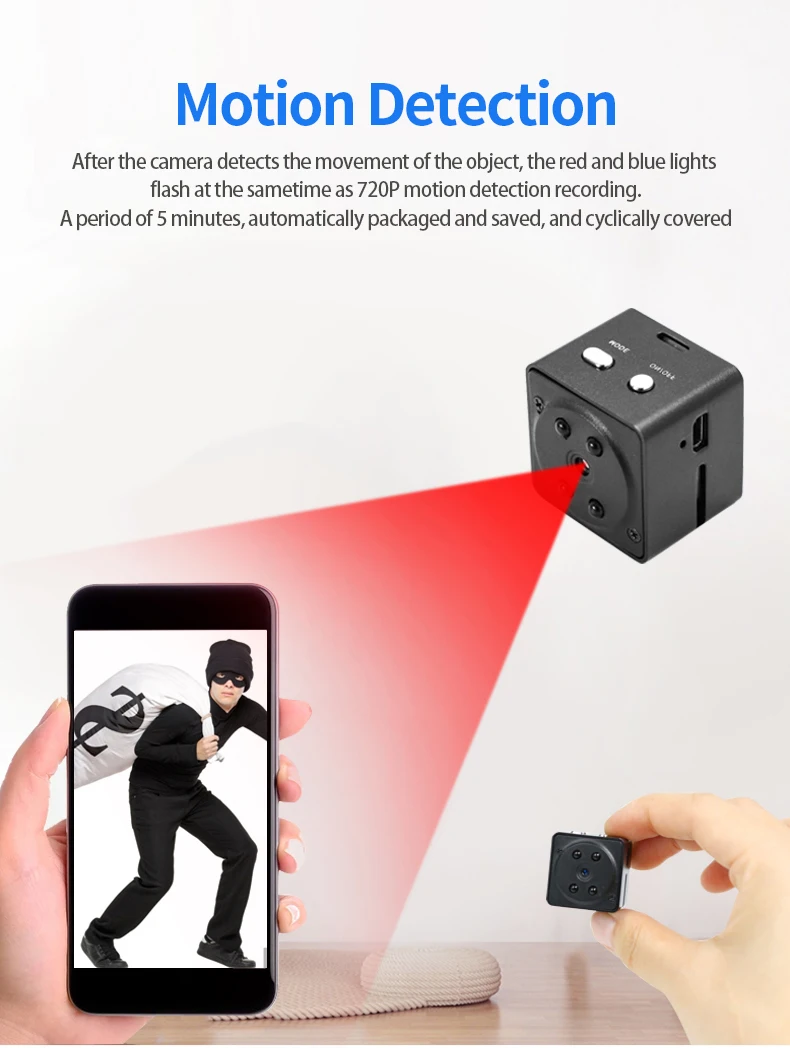 Беспроводная наружная Спортивная камера с датчиком движения IP мини безопасности