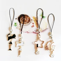 cute japanese cat smart phone strap lanyards for iphonesamsungxiaomihuawei mobile phone strap key hang rope phone charm decor
