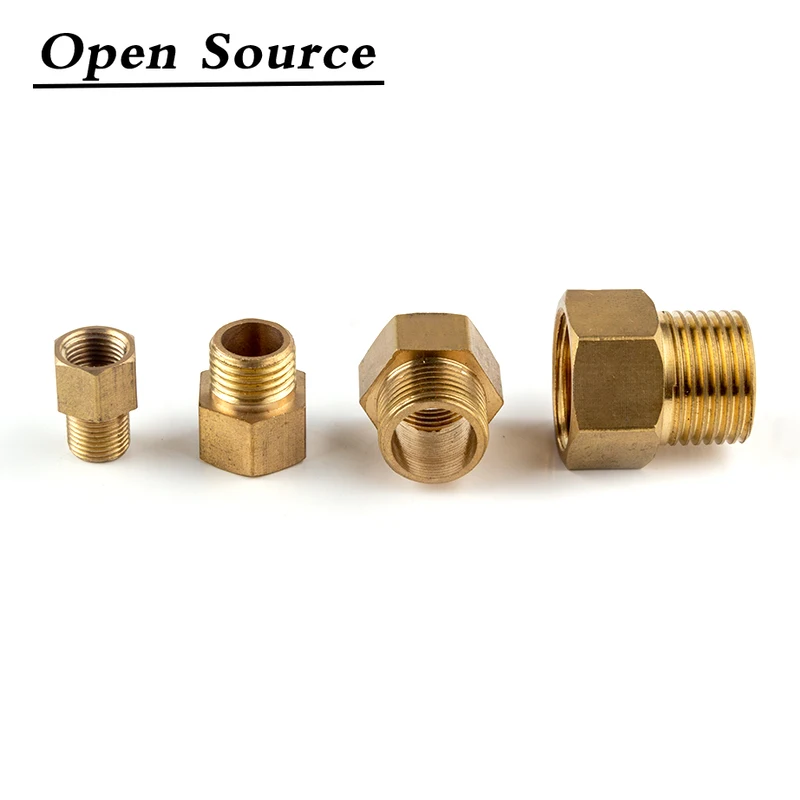 

1Pcs Copper M/F 1/8"1/4" 3/8" 1/2" 3/4" BSP Male To Female Threaded Brass Coupler Adapter Brass Pipe Fitting