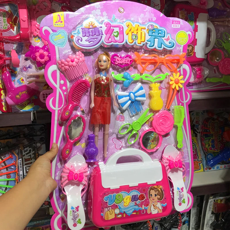 Ролевая игра для девочек детская косметика с сумкой макияж детей игрушки