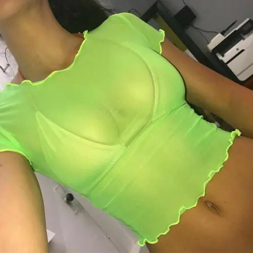 Женские модные футболки сетчатые повседневные праздничные блузки футболка