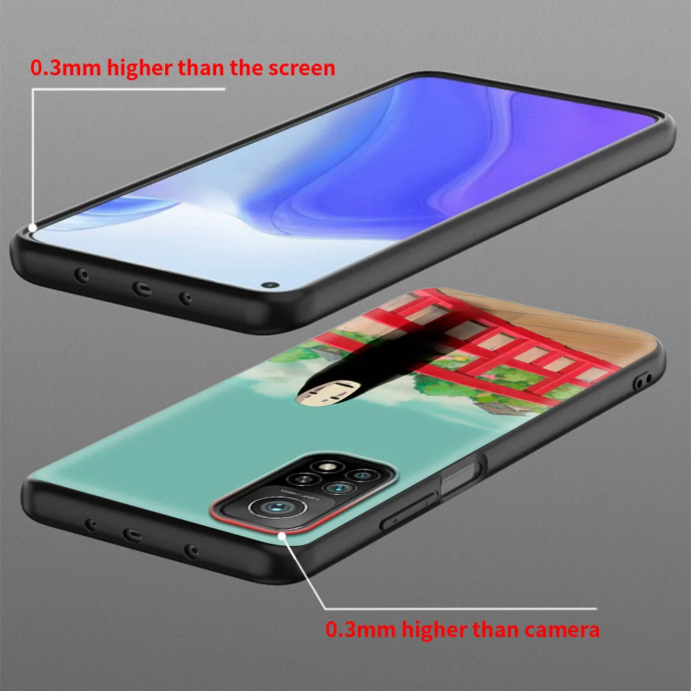 black soft cover for xiaomi mi poco x3 nfc 10t pro m3 11 note 10 lite 9 9t f3 a2 f1 silicone phone case anime spirited away capa free global shipping