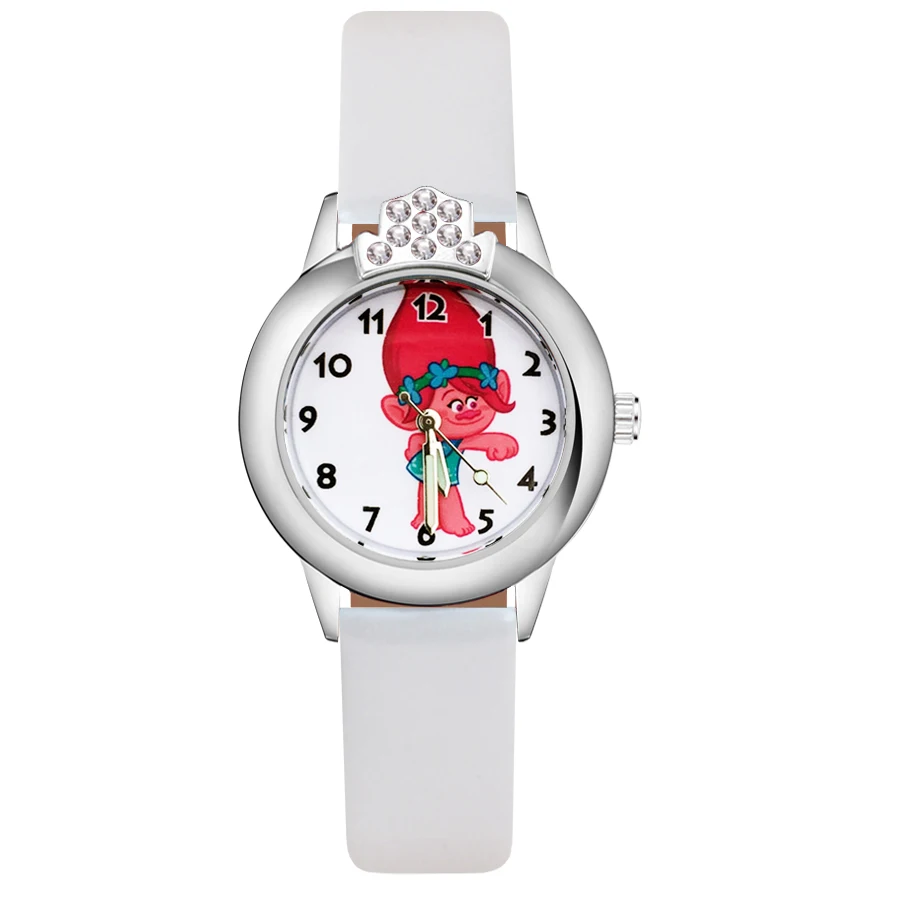 С милым мультипликационным принтом тролли с украшением в виде кристаллов