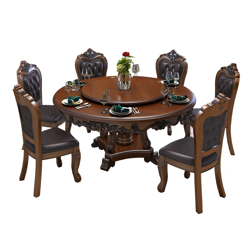 Combination Round Table With Turntable