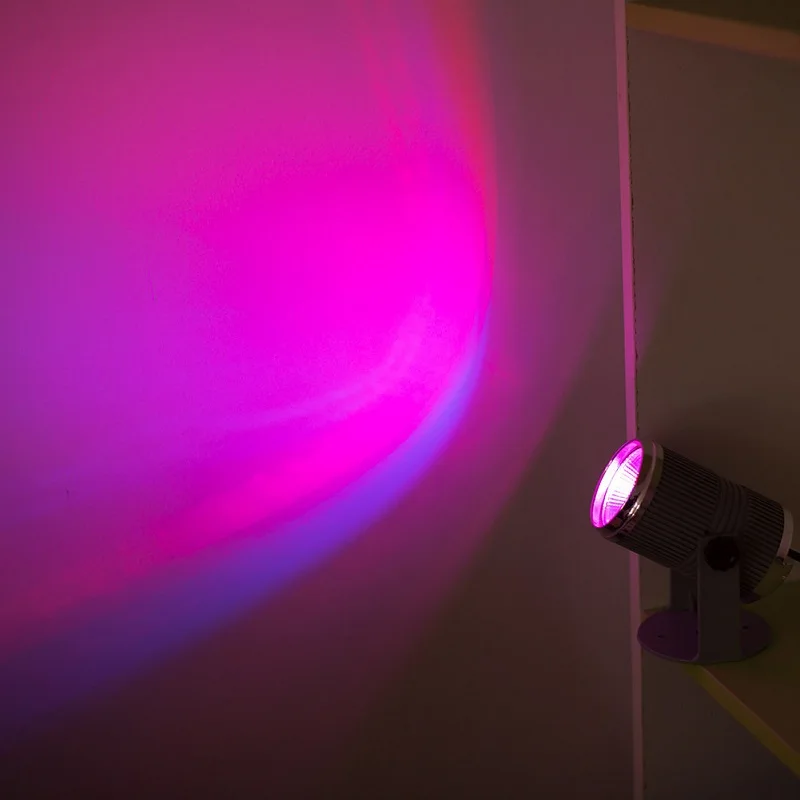 Миниатюрный светодиодный сценический RGB светильник 1 Вт прожектор с эффектом