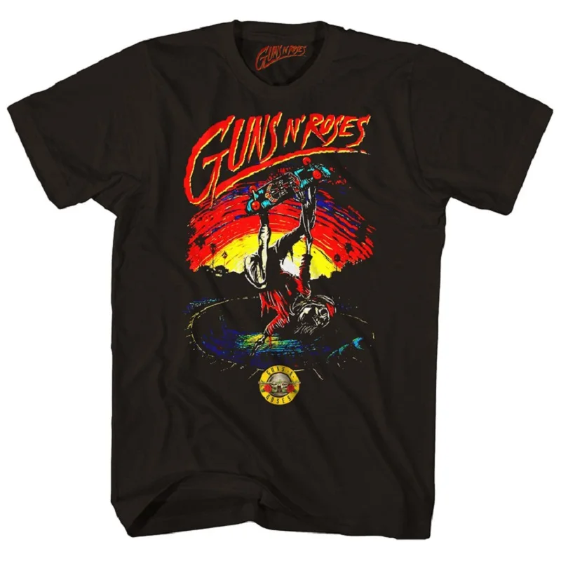 

Guns N'Roses Skeleton Skater Men's Cotton T-shirt Summer