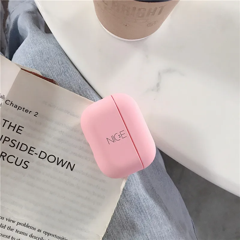 OTTWN для AirPods Pro Новый ПК Жесткий милый чехол коробка чистый цвет простой приятный