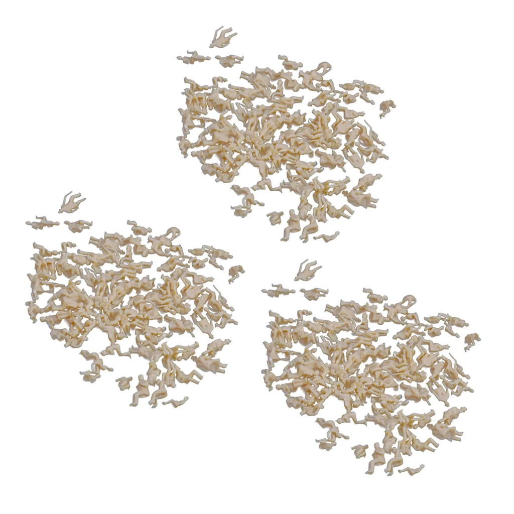 300 Лот 1:87 масштаб сидящие фигурки пейзажная Игрушка Декор микроскопический