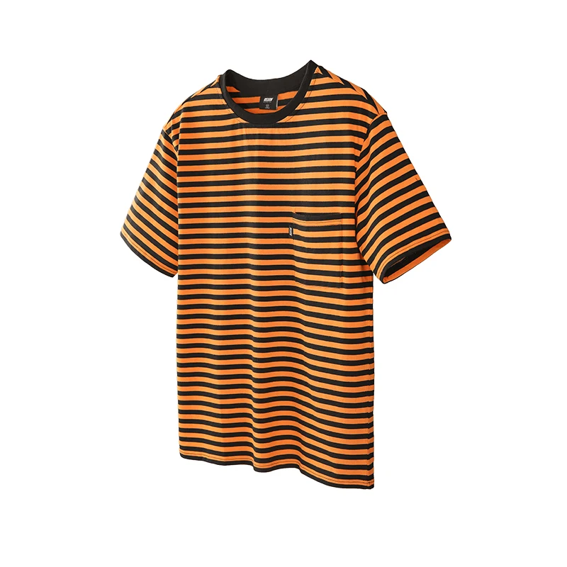 VIISHOW 2019 Новая летняя футболка с короткими рукавами для мужчин мужские черные orange