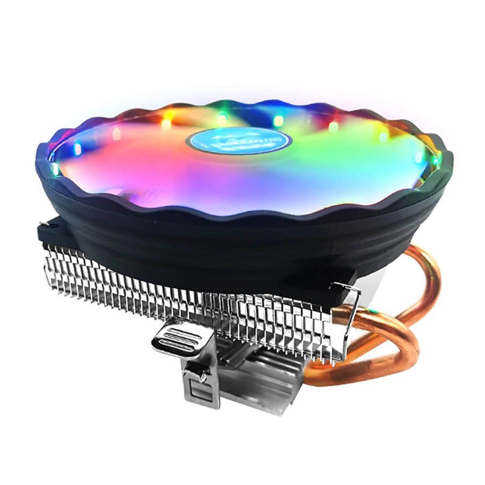 2 Heat Pipes CPU Cooler RGB 120mm Fan Low Profile Computer Air Cooling Radiator for AMD AM3+ AM3 AM2+ AM2 FM2 FM1 LGA Socket | Компьютеры