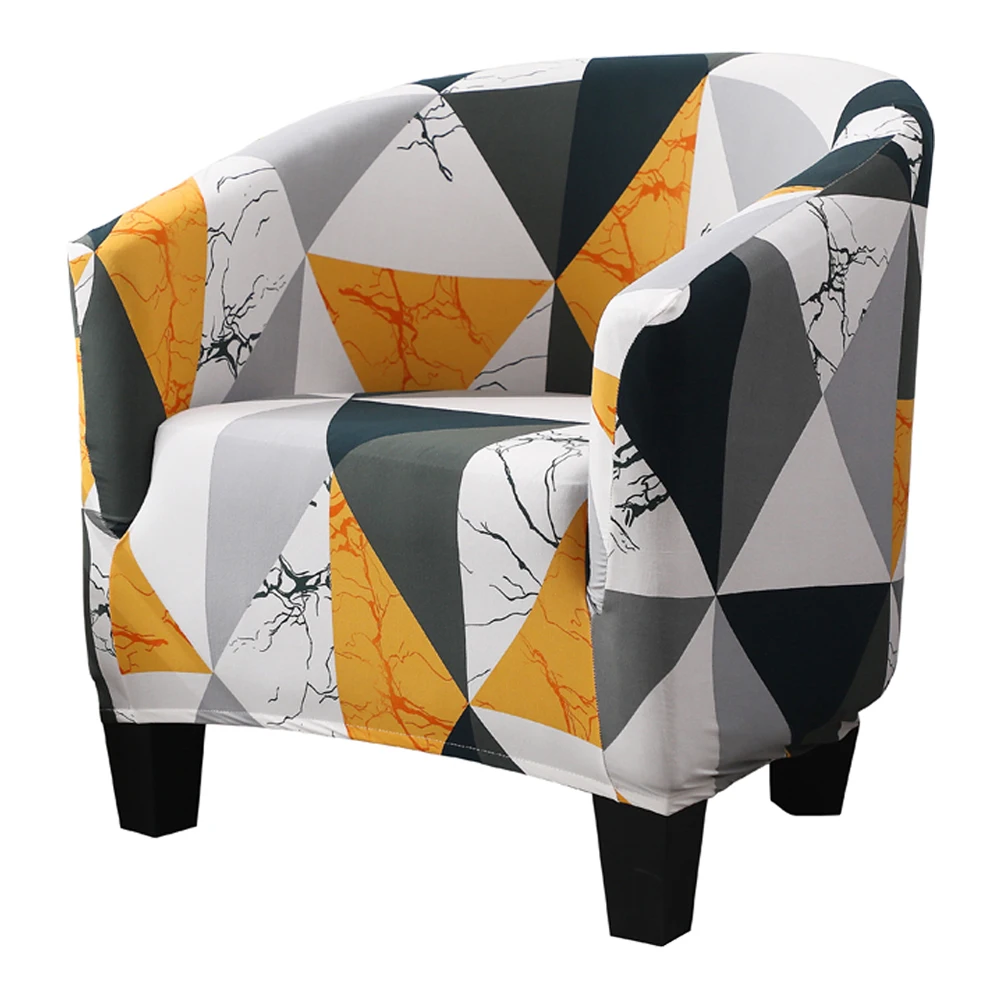 Эластичный чехол с принтом для кресла кофейной ванны дивана защитный моющейся