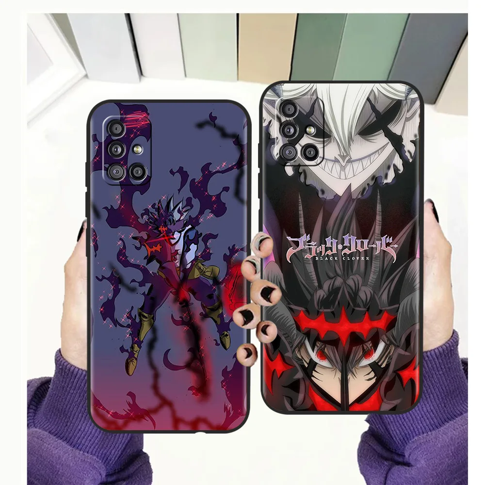 

Anime Asta Black Phone Case for Samsung Galaxy A51 A71 A32 A52 A13 A22 M31 M21 M22 5G 2021 A01 A11 A21S A31 A41 Soft Shell Coque