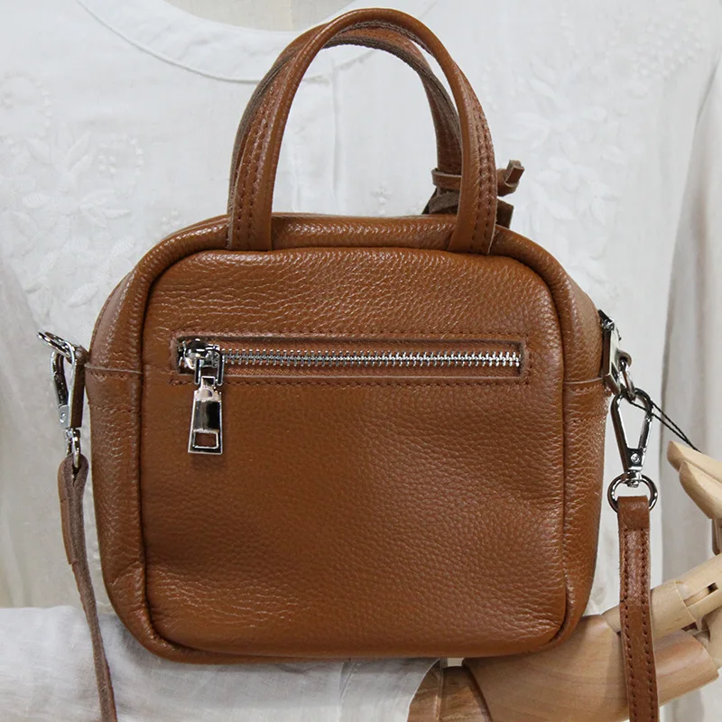 

YourSeason Genuine Leather Ladies Simple Handbag 2021 Cowhide Casual Solid Color Female Shoulder Crossbody Bags
