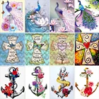 Алмазная 5D картина сделай сам, мозаика с вышивкой в виде Круга, комбинированное Изображение розовой девушки, набор для украшения дома