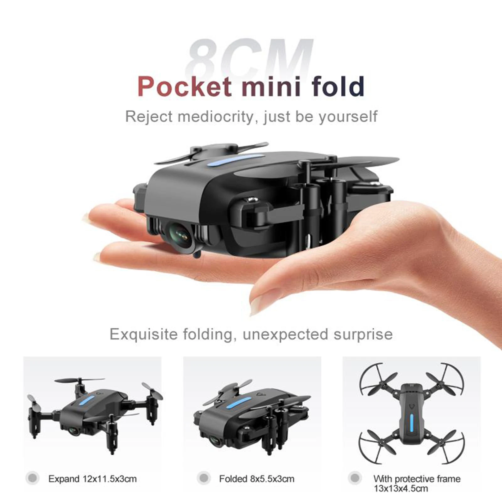 2 4G HD камера складной Безголовый режим удержание высоты селфи Wi Fi FPV
