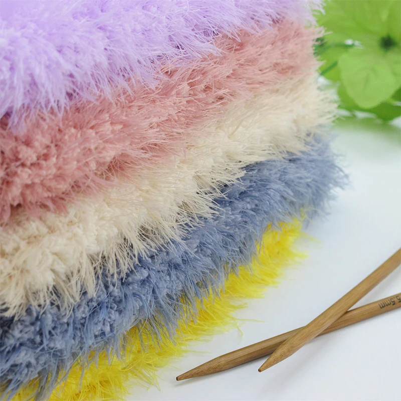 Теплая Коралловая бархатная пряжа вязание шерстяной нитью практичная одежда