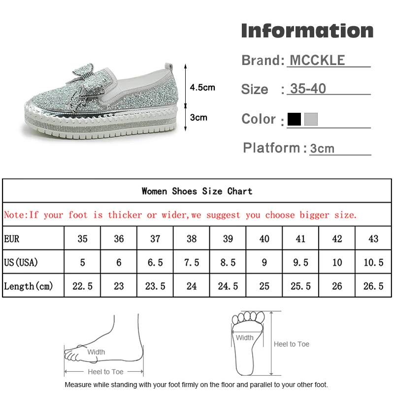 

Woman Glitter Bow Knot Bottom Comfy Loafers Slip On Flats Creepers Bling Casual Women Shoes Soft Shine Round Toe Moccasins Femme