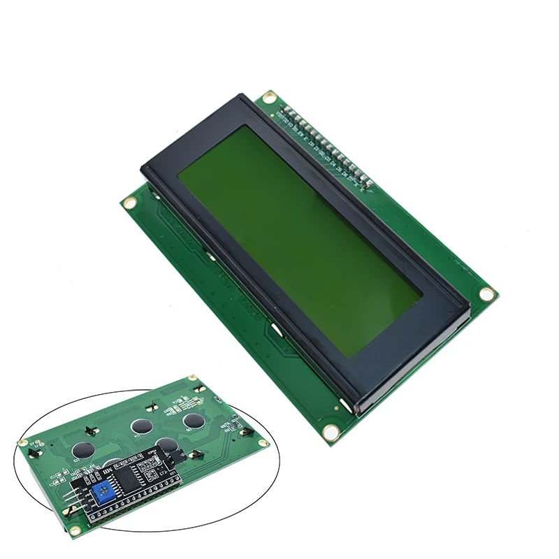IIC/igc/TWI 2004 серийный синий зеленый ЖК-модуль с подсветкой для Arduino UNO R3 MEGA2560 20X4 LCD2004 - Цвет: Жёлтый, зеленый