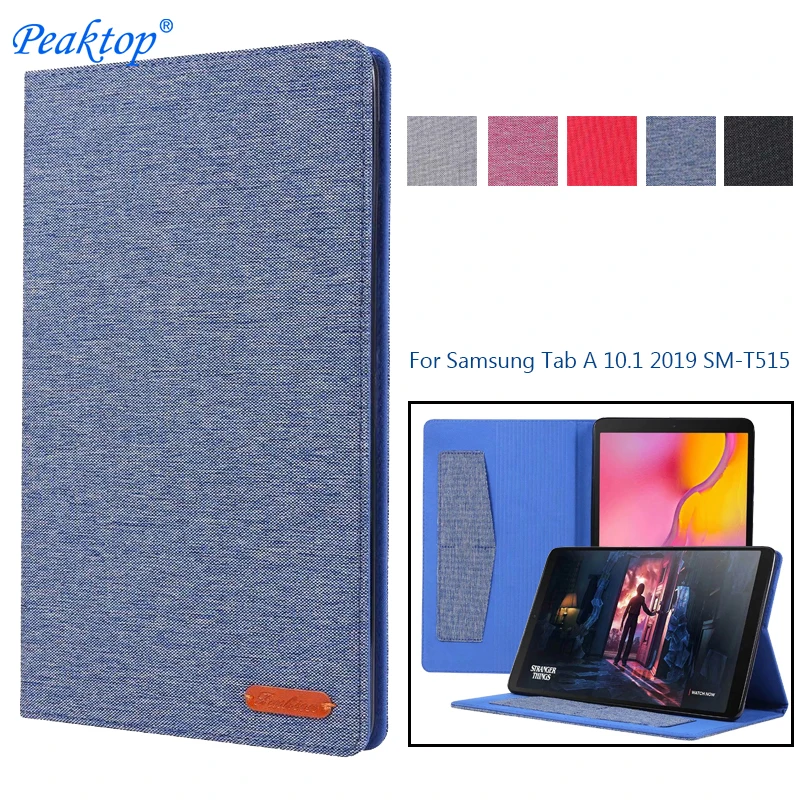 

Flip Leather Tablet Case for Samsung Galaxy Tab a 10.1 Inch 2019 Fundas Protective Stand Cover Soft Shell Capa for Sm-T515 T510