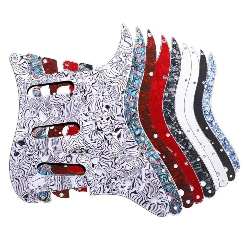 

1PC 3 Ply Electric Guitar Pickguard Pick Guard Scratch Plate For 11 Hole Stratocaster Strat ST SSS Guitar Instrument Accessories