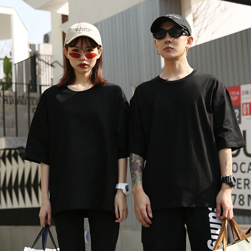Модная футболка для мужчин и женщин летняя в стиле хип хоп однотонная забавная из