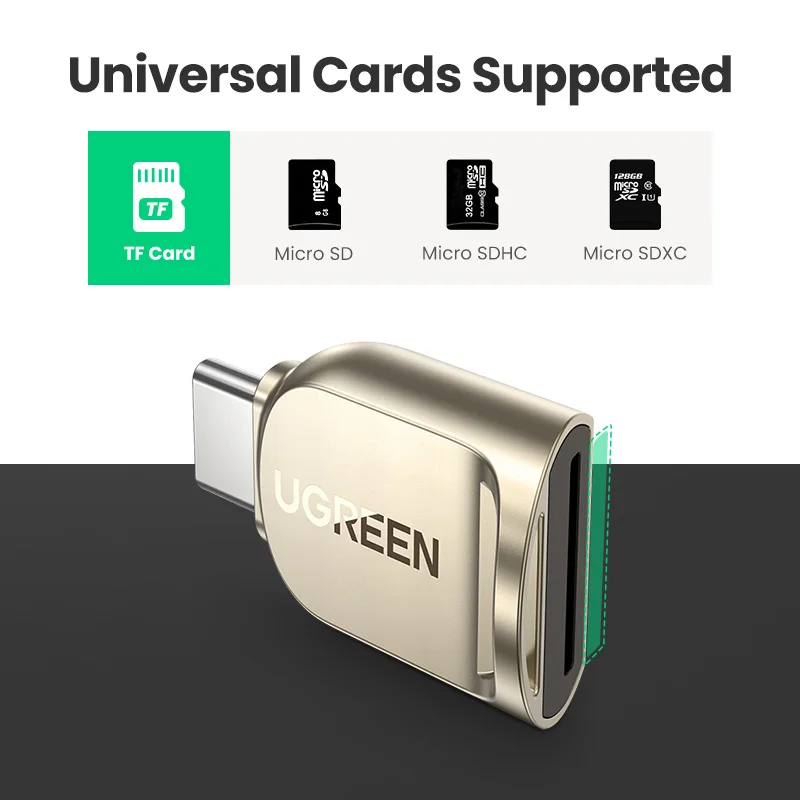 Устройство для чтения карт памяти UGREEN USB C TF Micro SD Type 3 0 OTG|Картридеры| |
