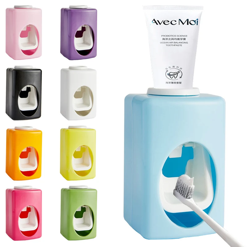 

Automatic Toothpaste Dispenser Holder Dust Proof Wall Mount Toothpaste Squeezer Toothpaste Pump Dispenser Bathroom Accessories
