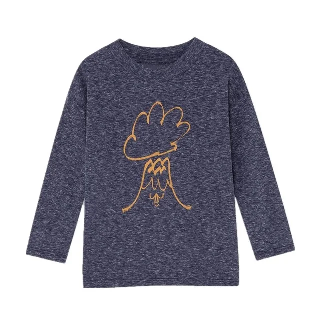 t shirts Детские футболки г. Новые Осенние свитшоты BC футболка с длинными рукавами и изображением флага сатурна и звезд Одежда для маленьких мальчиков и девочек спортивные футболки От 1 до 11 лет - Цвет: t shirts