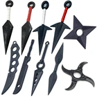 Аниме Наруто пластиковое оружие мультфильм Наруто косплей меч кунай шурикен аксессуары фигурка экшн дети мальчик игрушка подарок