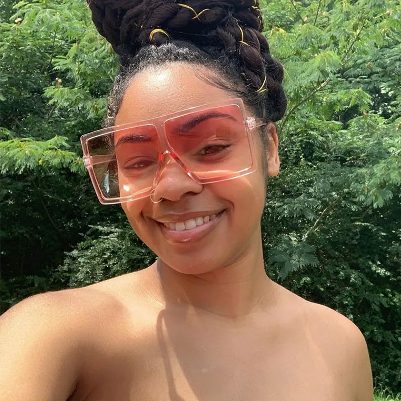 

Wholesale Shades Sunglasses Oversized for women Men 2020 Retro Vintage Square Sunglasses Female Bulk Metal Hinge Eyewear UV400