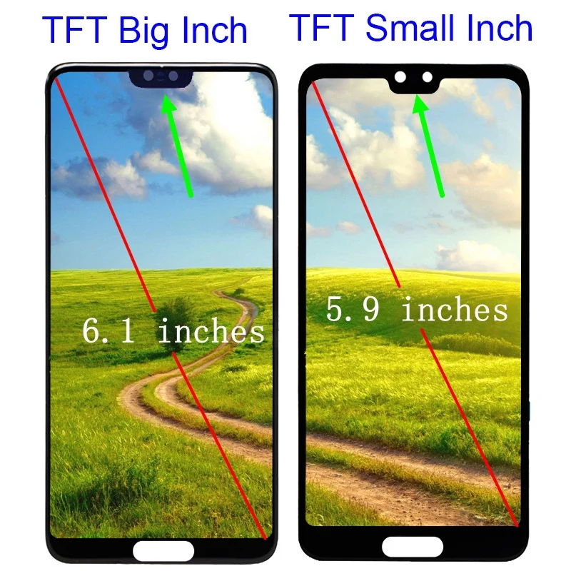 На тонкопленочных транзисторах на тонкоплёночных для Huawei P20 Pro плюс CLT AL01 L29 ЖК