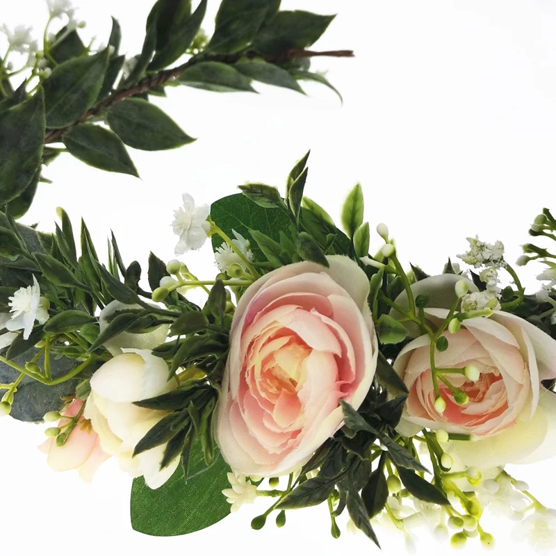 

Wholesale Women Wedding Rose Flowers Crown Headband Women Hair Accessories Headdress Floral Garland Wedding Floral Flower Wreath