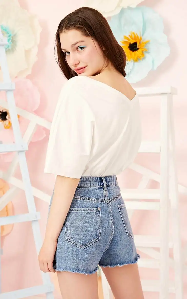 Женская футболка с v-образным вырезом и буквенным принтом Vero Moda | 3191T1505