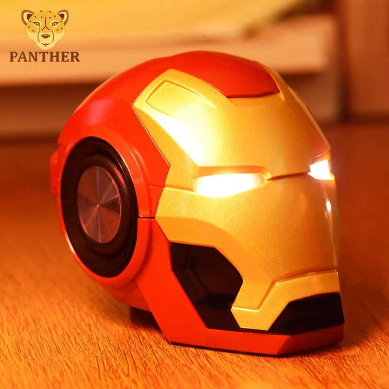 Беспроводной Bluetooth динамик Iron Man портативный сабвуфер мультяшный мини звуковой