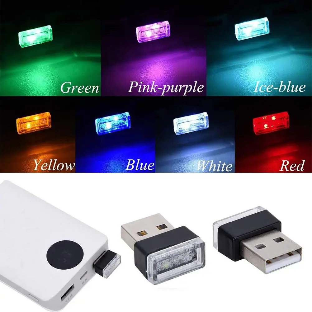 

7 Pcs Car USB Lighting USB Atmosphere Interior Lighting LED Light Car Interior Decoration