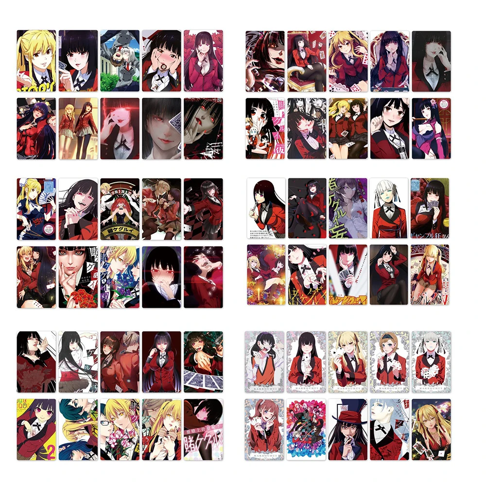 10 шт. аниме периферийный Kakegurui Jabami Yumeko матовая карта чемодан гитара Чемодан