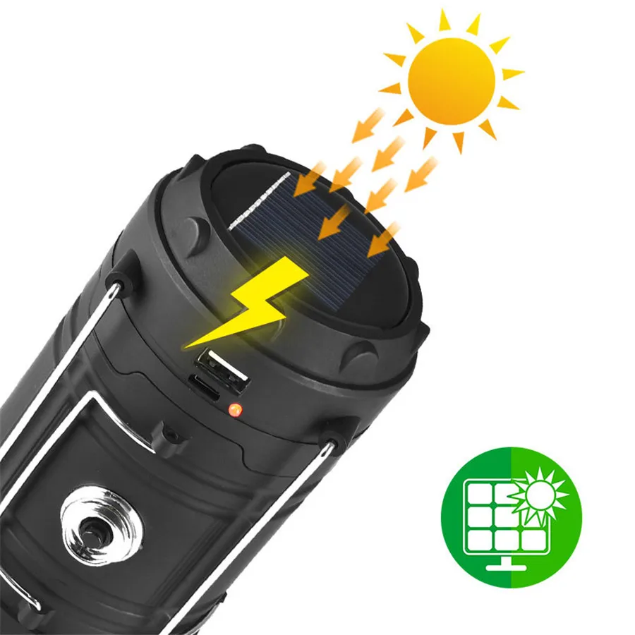 Солнечная приведенная в действие 2 1 СВЕТОДИОДНЫЙ кемпинговый светильник