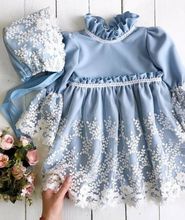 Us-vestido de encaje de princesa para niña...
