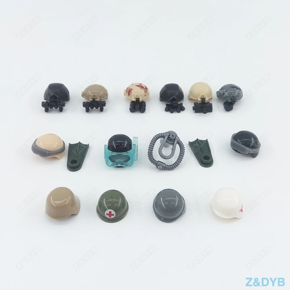 DIY Шлем ночного видения аксессуары MOC часть совместимый мини солдат военный WW2