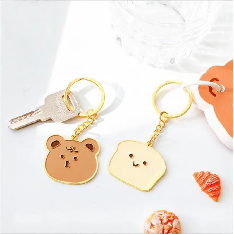 Портативный милый металлический брелок для ключей летающая свинка летающий слон