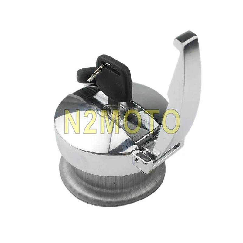 Откидная крышка для мотоциклетного бака со стальным наполнителем с отверстием