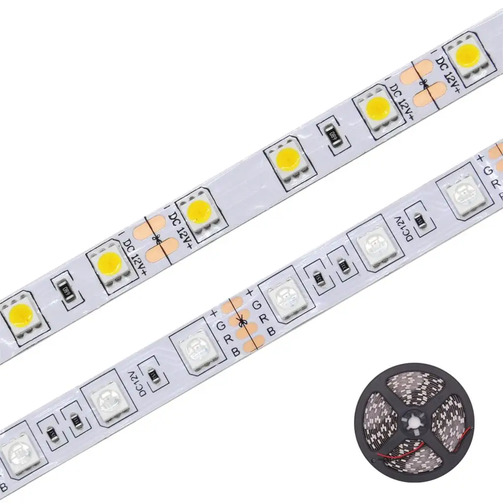 RGB Светодиодная лента 5050 DC12V 60 светодиодов/м гибкая светодиодная 300 светодиодов 5