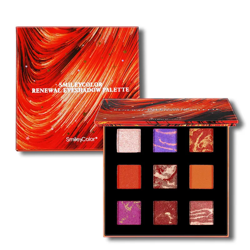 

9 Colors Charming Geography Eye Shadow Makeup Palette Waterproof Matte Low Light Pigmentation Eye Shadow Palette Cosmetics