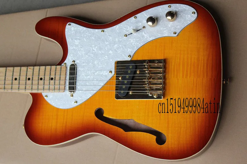 Бесплатная доставка новые модели полупустотелых электрических гитар одинарная