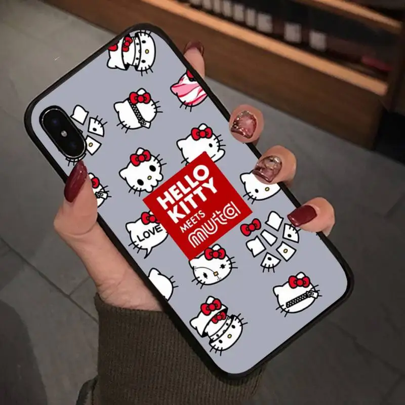 Babaite милый чехол Hello Kitty для Iphone 5 5c Se Se2 6 6s 7 8 Plus X мобильный телефон аксессуары |