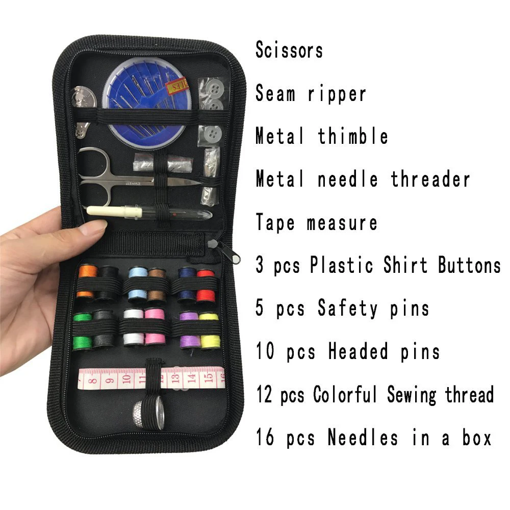 21Pcs Sewing Kits Travel Stitch Needle Thread Storage Bag Spools and Tool Sets For Quilting Tailor Supplies | Дом и сад