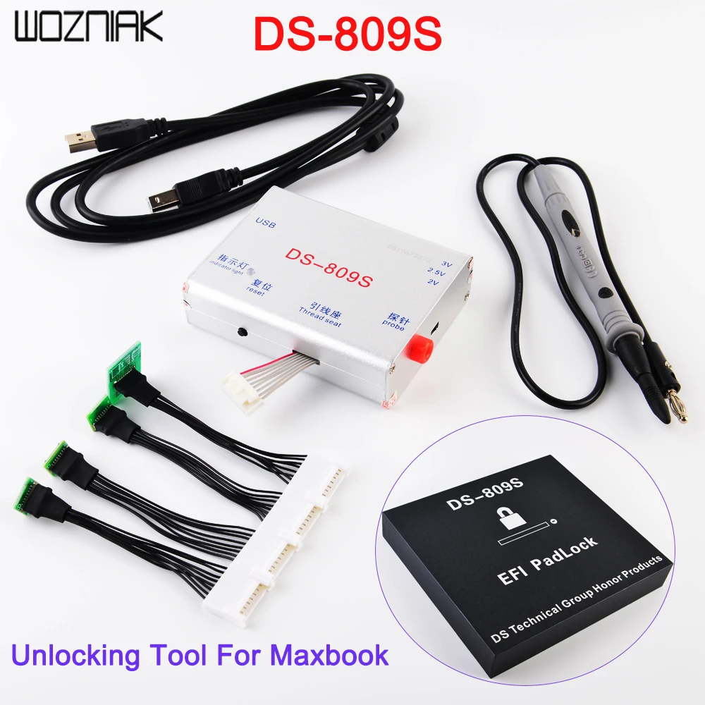 Новый сканер открытия DS 809S EFI PIN SN ICloud для Macbook A1706 A1534 iMac Air ремонт SPI ROM чтение записи