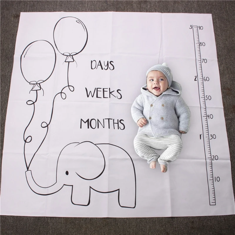 

Мягкая пеленка для новорожденных реквизит для фотосъемки дети ежемесячная запись рост одеяло этапа творческий фон ткань