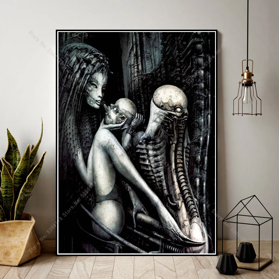Плакат NT603 популярная винтажная картина Alien Girl Hr Giger Li II Классическая Ужасная