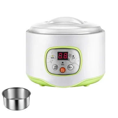 Green no 4 cup DMWD Многофункциональный Электрический Йогуртница синхронизации Natto рисовое вино машина автоматический йогурт ферментер с 4 Leben стеклянные чашки ЕС - Цвет: Green no 4 cup